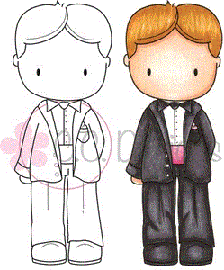 CC Designs Sugarplums *RETIRED* "Groom Trevor" Rubber Stamp