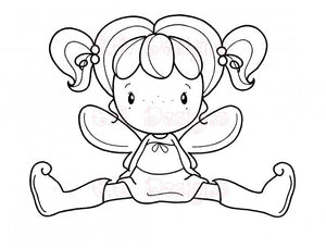 CC Designs Swiss Pixie "Heidi" Rubber Stamp