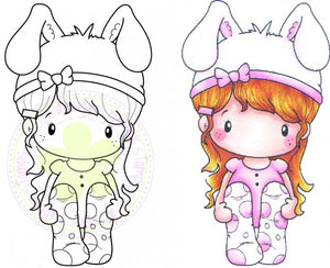 CC Designs Swiss Pixie "Bunny Lucy" Rubber Stamp