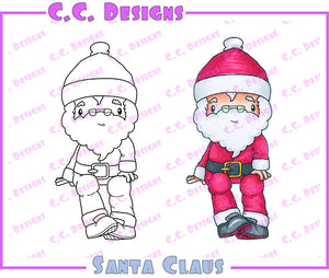 CC Designs Swiss Pixie "Santa Claus" Rubber Stamp