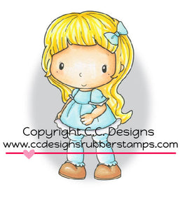 CC Designs Swiss Pixie "Goldie" Rubber Stamp