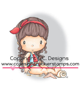 CC Designs Swiss Pixie "Summer" Rubber Stamp