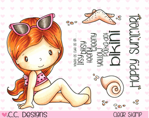 CC Designs Swiss Pixie *RETIRED* "Teeny Bikini" Clear Stamp