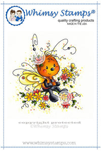 Whimsy Stamps/Wee Stamps "Mariposa" Rubber Stamp