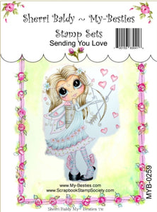 Sherri Baldy My Besties "Sending You Love" Clear Stamp