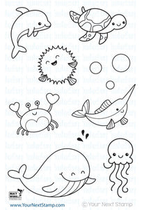 Your Next Stamp "Sea Creatures One" Clear Stamp Set