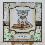 Whimsy Stamps/C. Armstrong "Kitty-ology" Rubber Stamp Set
