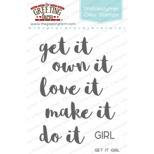 The Greeting Farm "Get It Girl" Clear Stamp