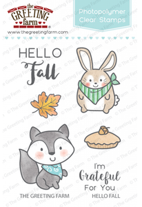 The Greeting Farm "Hello Fall" Clear Stamp