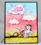 Kraftin' Kimmie "Unicorns and Rainbows" Clear Stamp Set