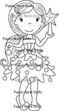 Paper Nest Dolls "Christmas Tree Avery" Rubber Stamp
