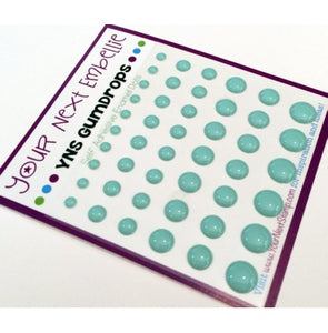 Your Next Stamp Gumdrops RETIRED "Sparkly Teal" Adhesive Enamel Dots