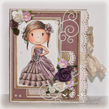 The Paper Nest Dolls "Ballgown Avery" Rubber Stamp