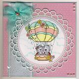 Whimsy Stamps/Wee Stamps "Love Trip" Rubber Stamp
