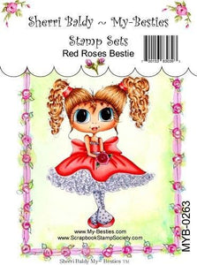 Sherri Baldy My Besties "Little Red Rose" Clear Stamp