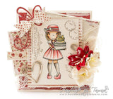 Paper Nest Dolls "Hat Shopping Ellie" Rubber Stamp