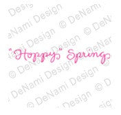 DeNami Design "Hoppy Spring" Wood Mounted Stamp