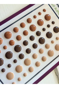 Your Next Stamp Gumdrops "Love Me Some Latte" Adhesive Enamel Dots