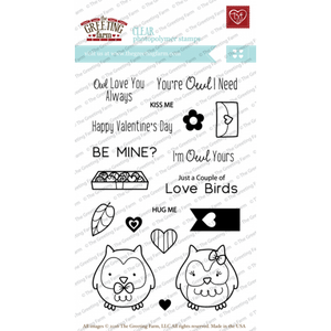 The Greeting Farm "Owl Yours" Clear Stamp