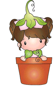 CC Designs Swiss Pixie "Potted Lucy" Rubber Stamp