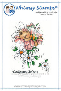 Whimsy Stamps/Wee Stamps "Sleeping Cutie" Rubber Stamp