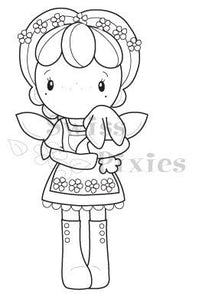 CC Designs Swiss Pixie "Spring Birgitta" Rubber Stamp