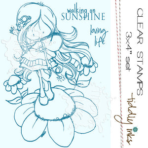 Tiddly Inks "Fairy Sunny Day" Clear Stamp Set